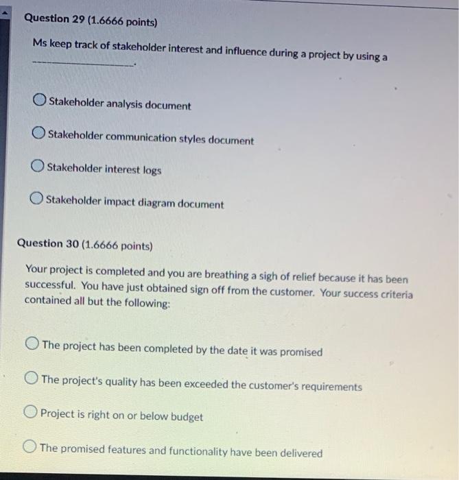 Please help me answer this questions Question 29