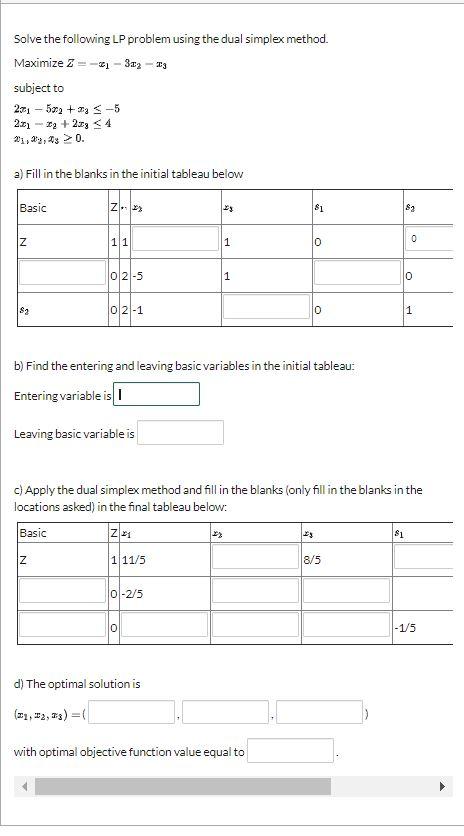 ASAP PLS! -2-3 Solve the following LP problem