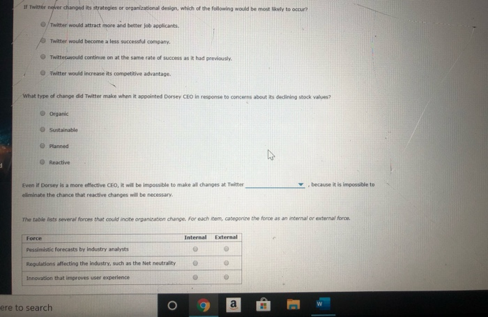 options for question #3 A.) Reactive Changes B.)
