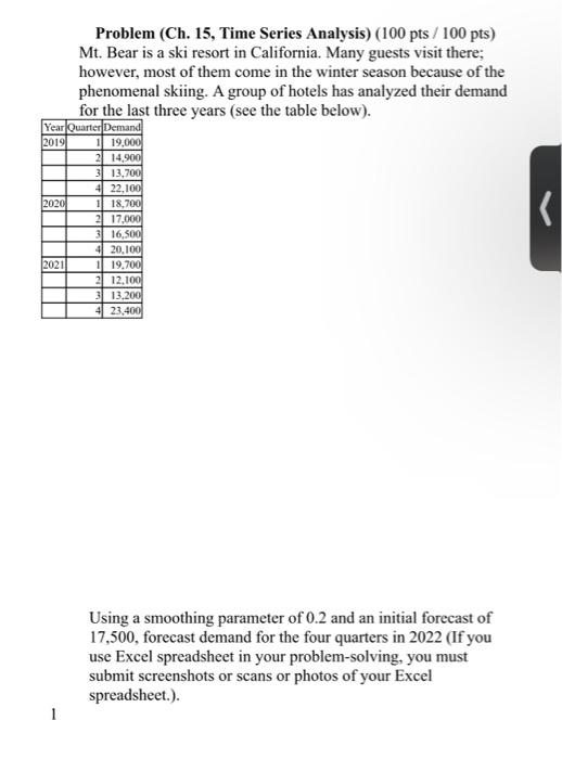 please show steps, thank you :) Problem (Ch. 15,