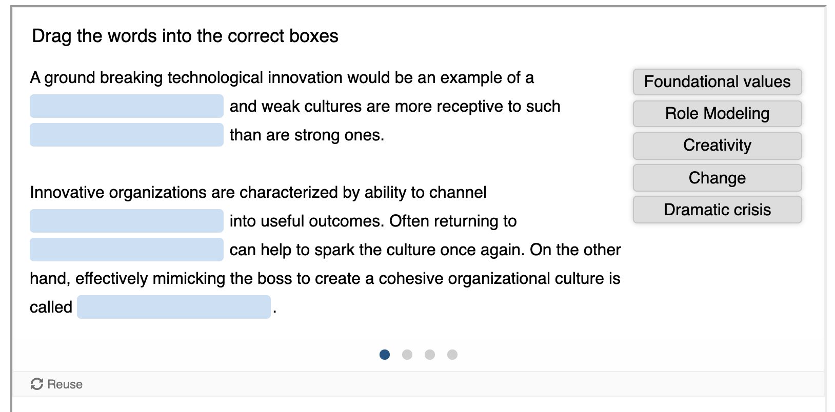 Drag the words into the correct boxes