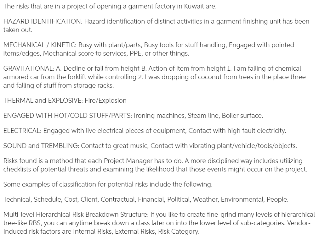 Qu.2 Based on the question 1 project "opening a