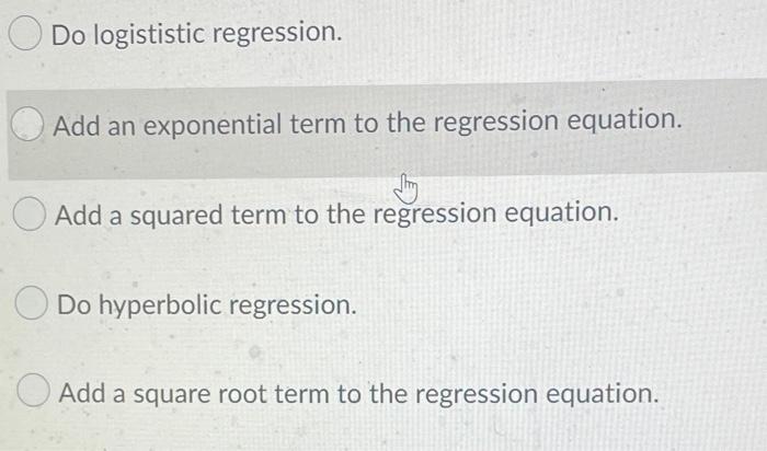 What should you do if, before doing a regression,