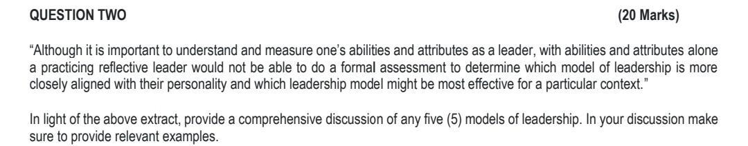 Read the case study below and answer the