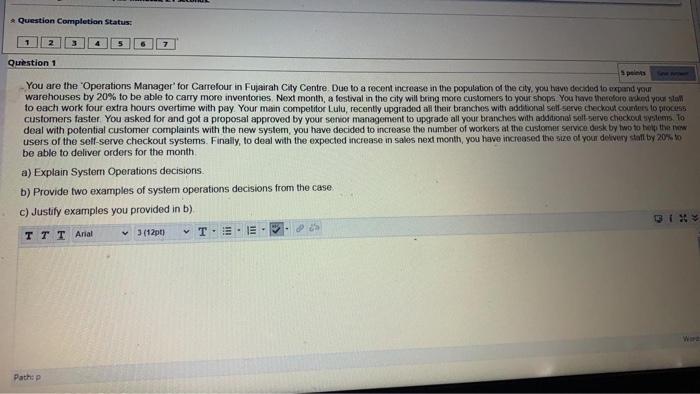 Question Completion Status: 2 3 4 5 Question 1