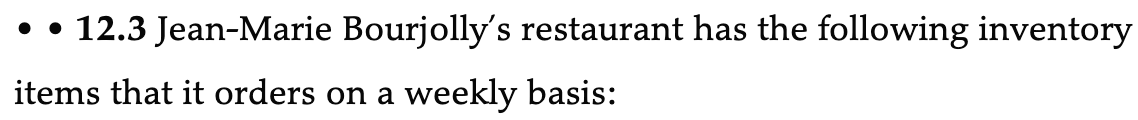 12.3 Jean-Marie Bourjolly's restaurant has the