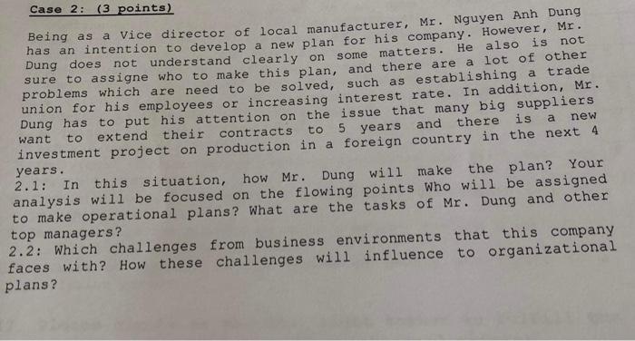 please help me Case 2: (3 points) Being as a Vice