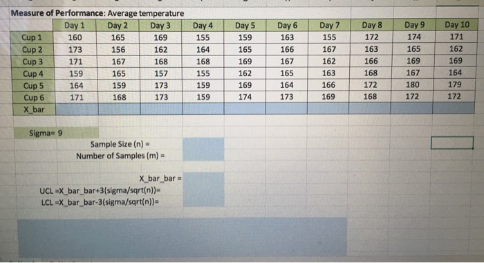 Solve these problems on the attached Excel File