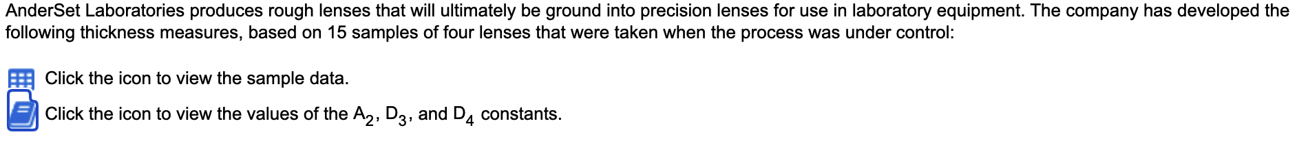 AnderSet Laboratories produces rough lenses that