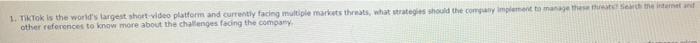 1. TikTok is the world's largest short video