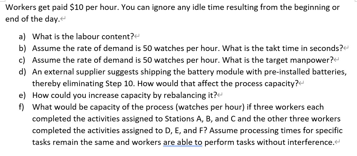 The Geneva Watch Corporation manufactures watches