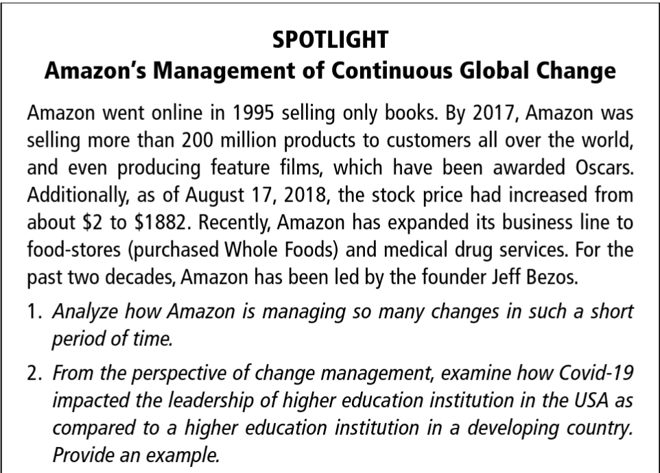 SPOTLIGHT Amazon's Management of Continuous