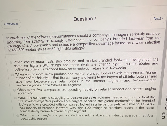 Question 7 Next  style=