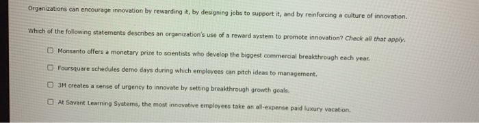 4. The innovation process and forms of innovation