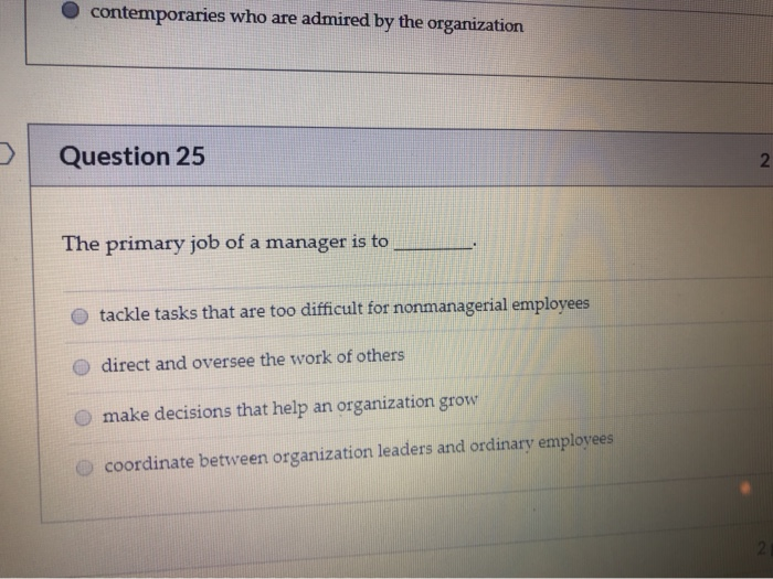 contemporaries who are admired by the