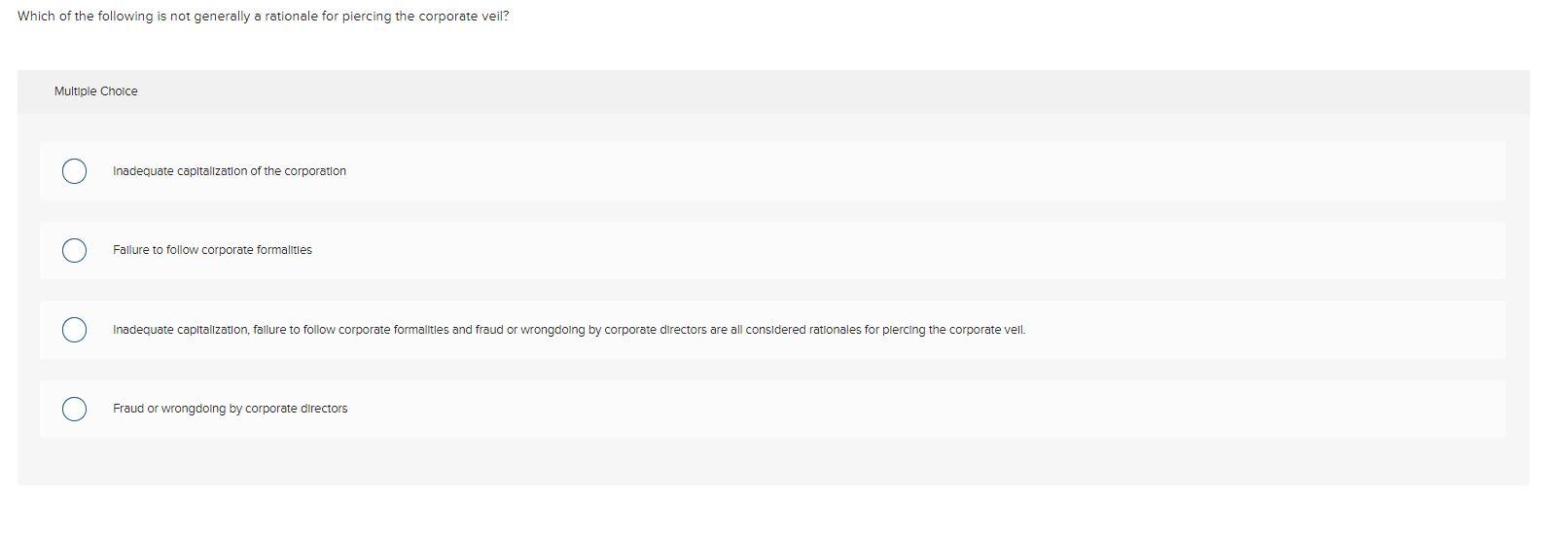 Multiple Choice file a statement of intent with
