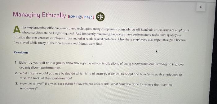 Managing Ethically [109-10,94911 fer implementing