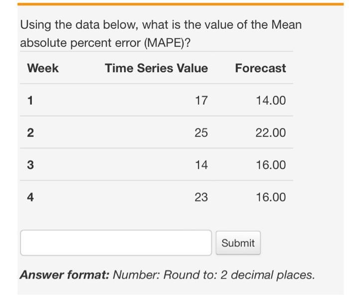 Using the data below, what is the value of the