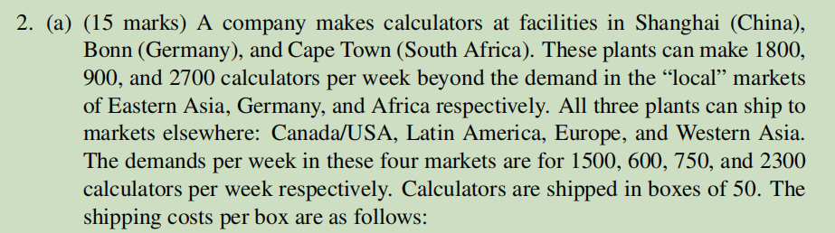 Please answer question b b b !!!!! Thx! 2. (a)