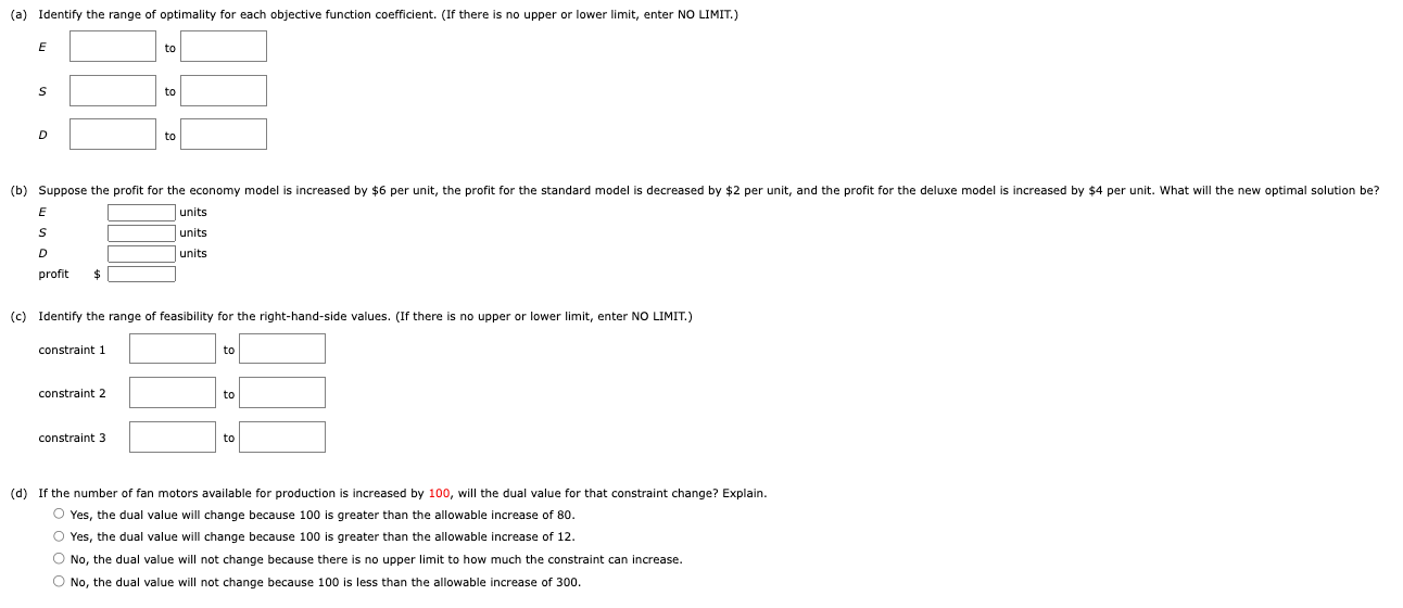 order to maximize profit? The linear programming