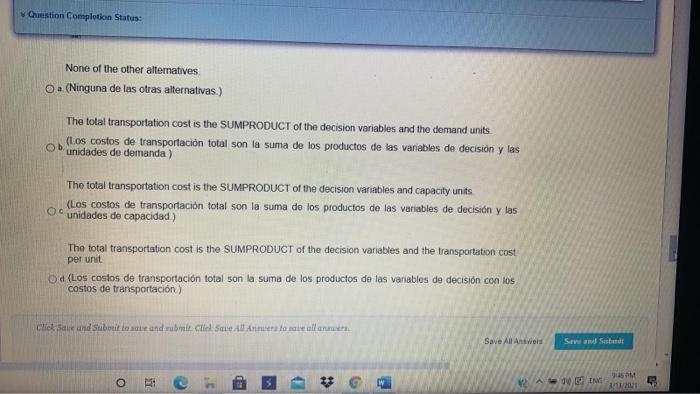 Question Completion Status: 10 points Save Ang