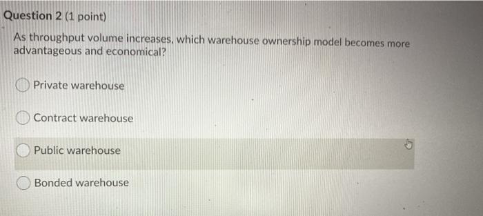 Question 1 (1 point) What would be the FIRST step