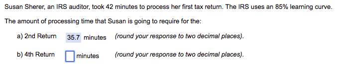 And C) 8th Return Susan Sherer, an IRS auditor,