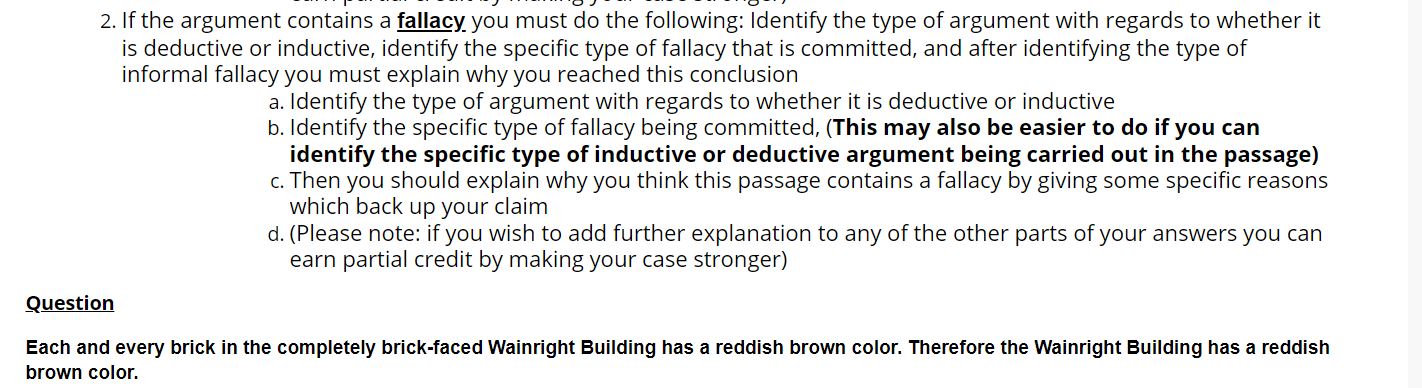 Logic Question: (That's all the information,