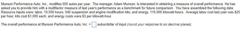 Munson Performance Auto, Inc., modifies 500 autos