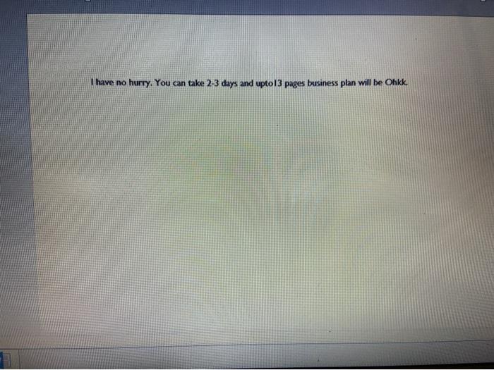 Your business plan should be in a summarized