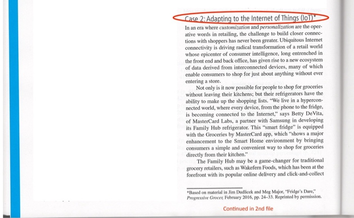 Please read and respond to the Mini Case found in