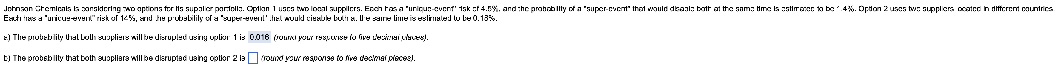 11.5 Question Below Johnson Chemicals is