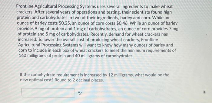 Frontline Agricultural Processing Systems uses