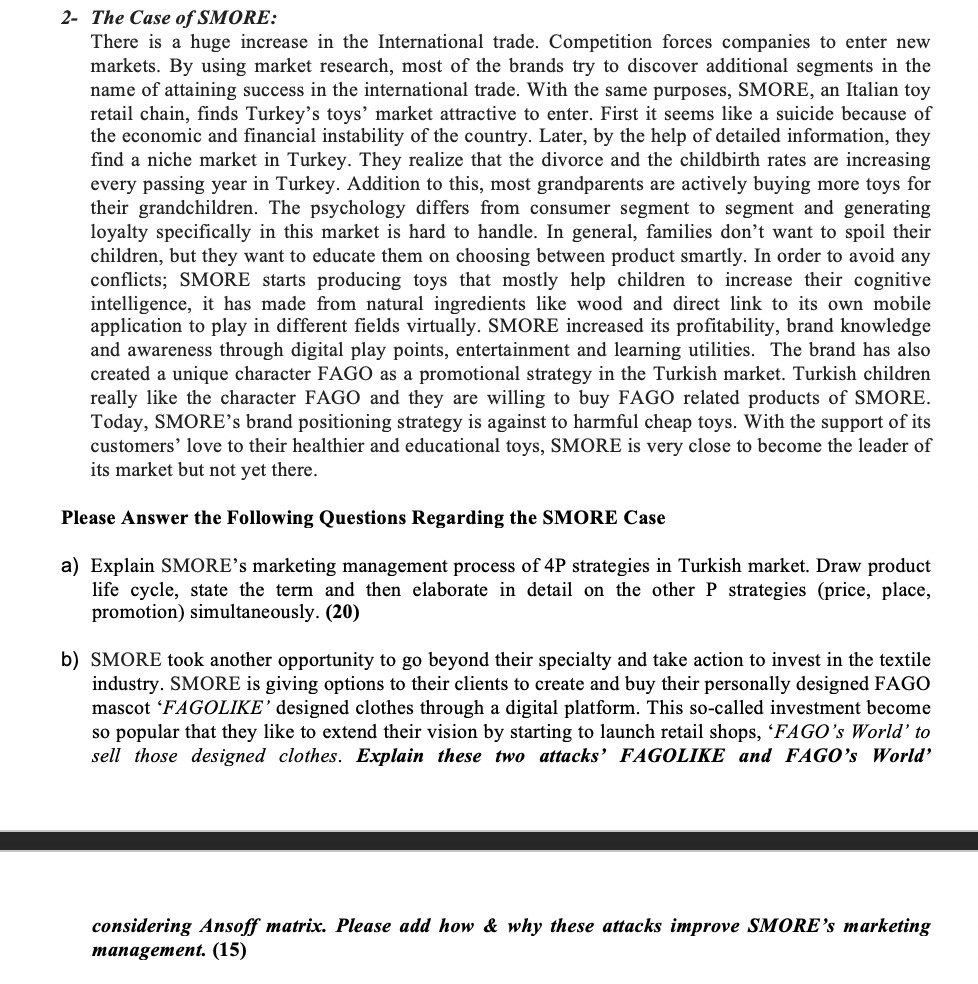 2- The Case of SMORE: There is a huge increase in