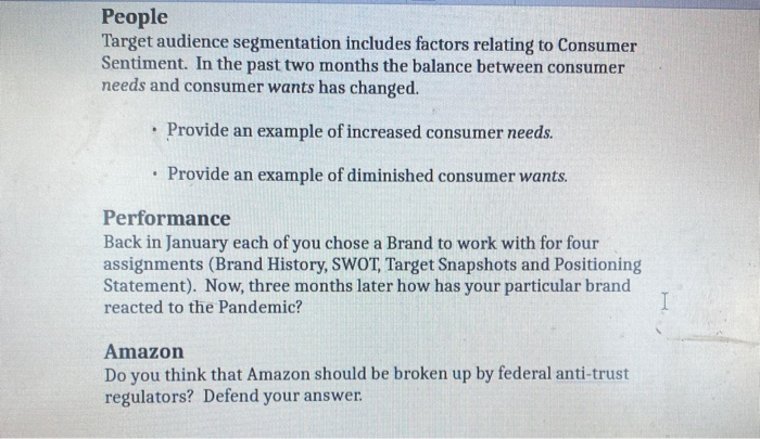 Product Supply & Demand.....The Pandemic has