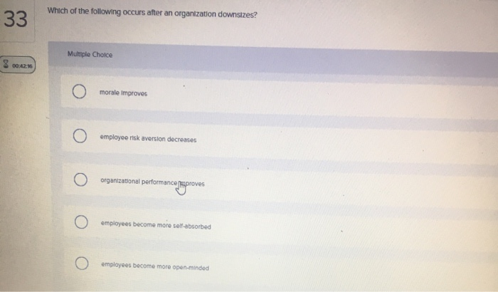 Which of the following occurs after an