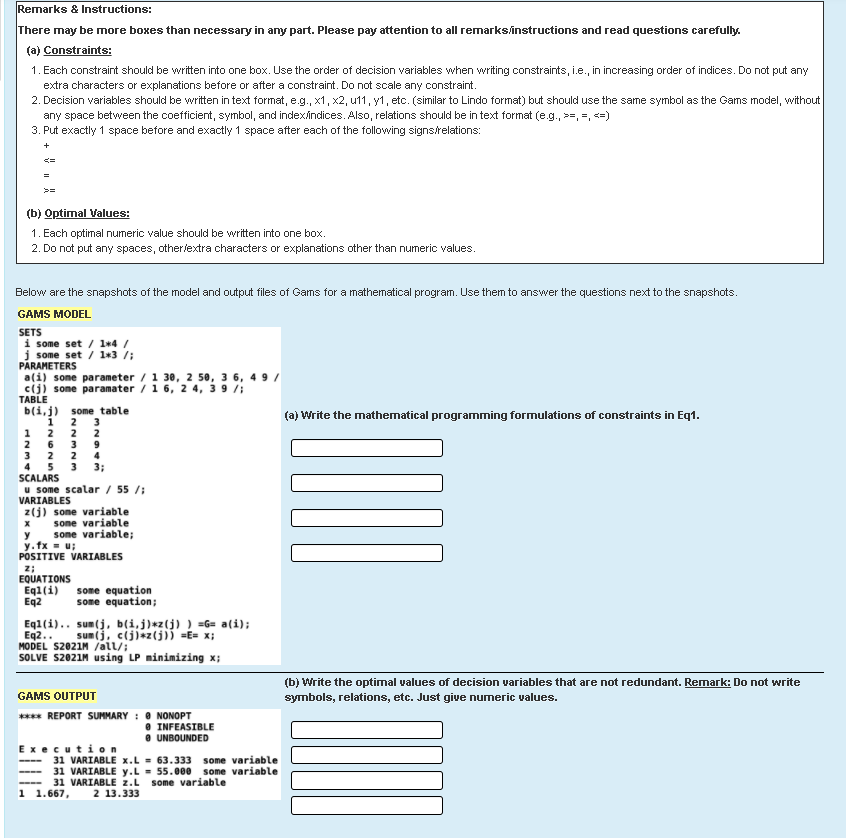 Remarks & Instructions: There may be more boxes