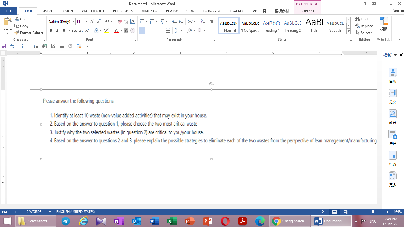 LEAN MANUFACTURING WT ] Document1 - Microsoft