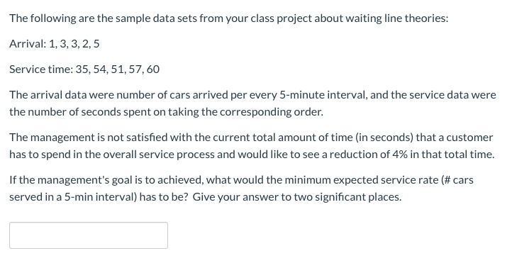 The following are the sample data sets from your