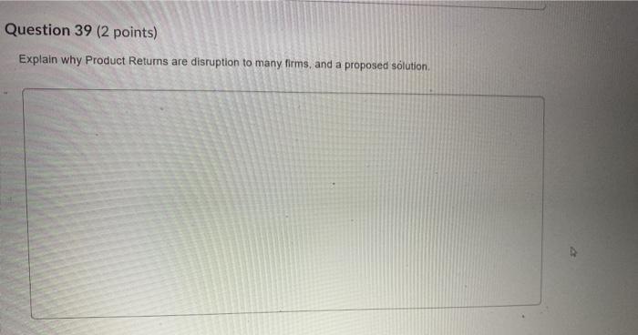 Question 37 (1 point) What is the performance