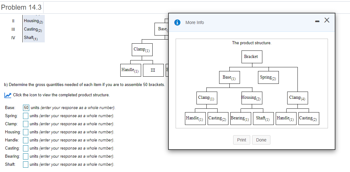 Problem 14.3 II More Info - X Housing (2) Casting