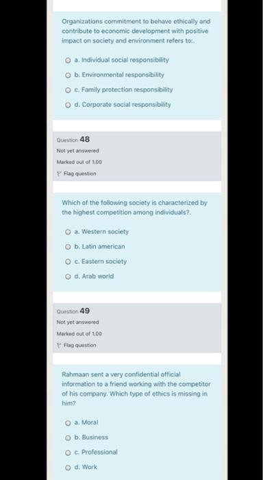 fast Organizations commitment to behave ethically
