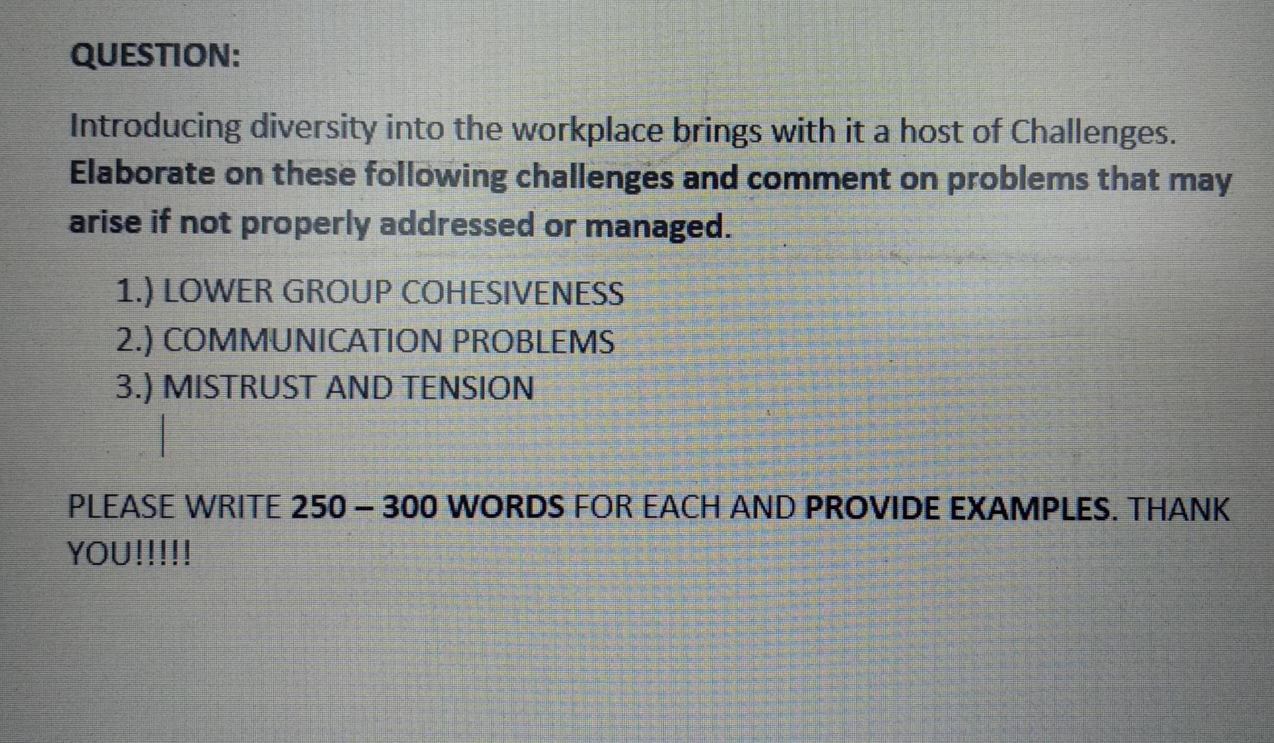 Please help it's urgent. Thank you QUESTION: