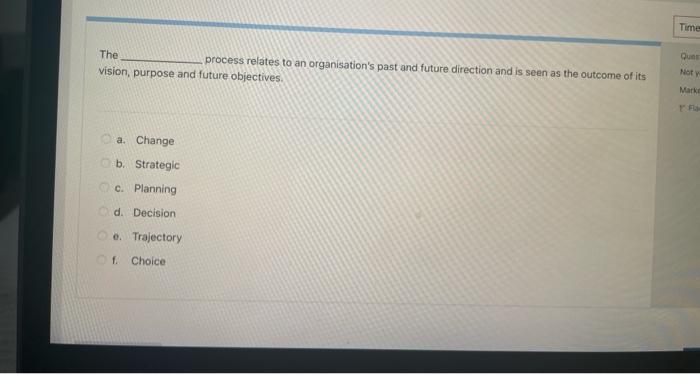 Timer Ques The Not y process relates to an
