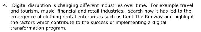 4. Digital disruption is changing different