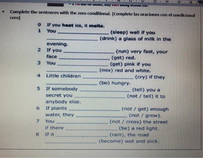 WWWUVre 2 If you Complete the sentences with the