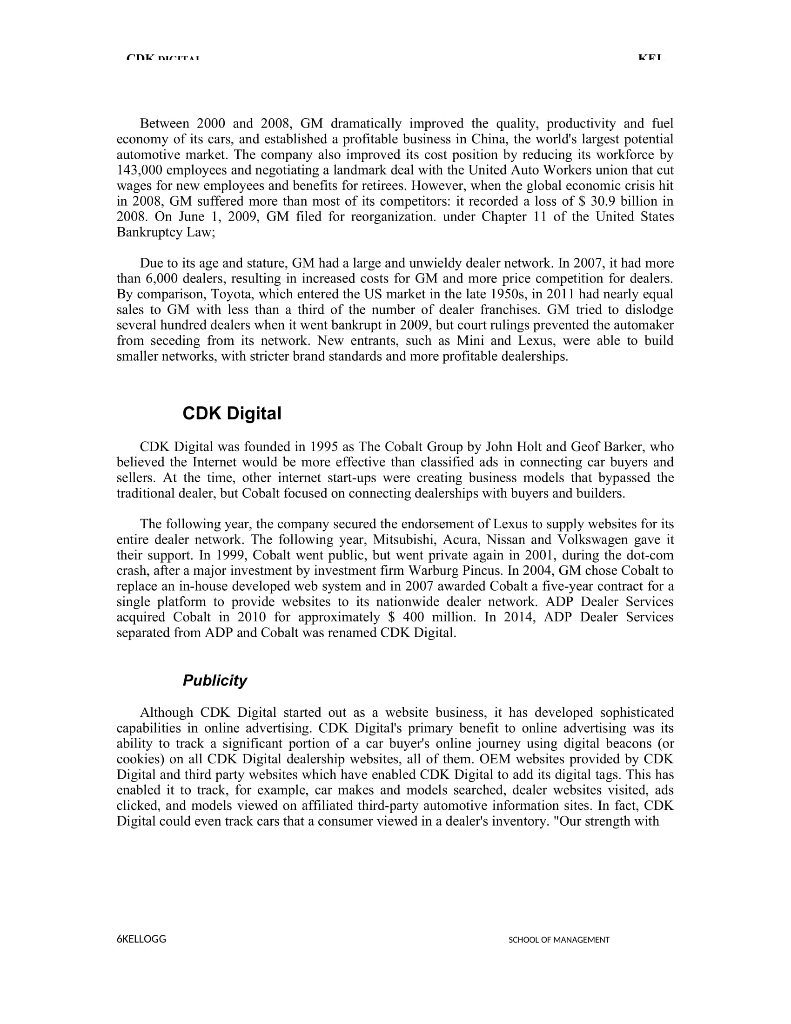 how can CDK Digital leverage its core