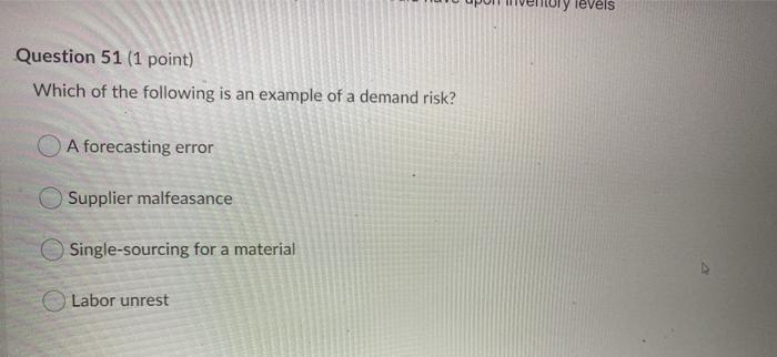 Question 49 (1 point) Which of the following