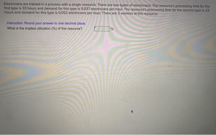 Electricians are trained in a process with a