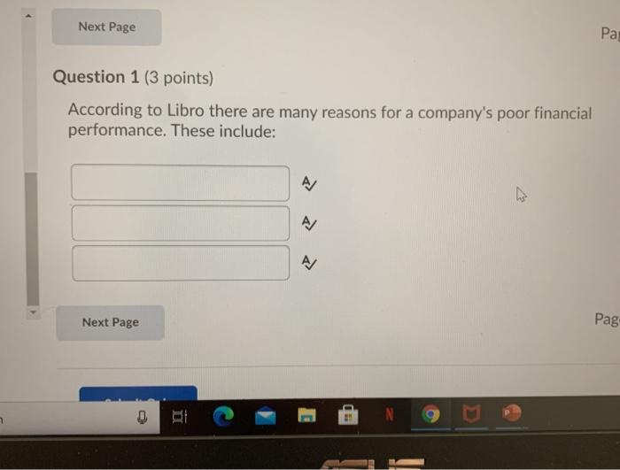 Next Page Pas Question 1 (3 points) According to